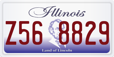 IL license plate Z568829