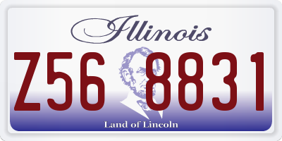 IL license plate Z568831