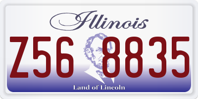 IL license plate Z568835
