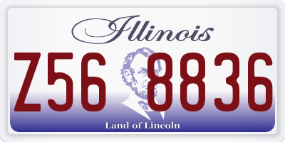 IL license plate Z568836