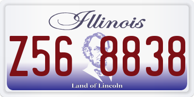 IL license plate Z568838