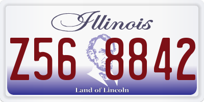 IL license plate Z568842