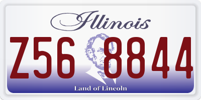 IL license plate Z568844