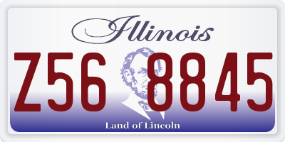 IL license plate Z568845
