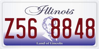 IL license plate Z568848