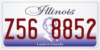 IL license plate Z568852