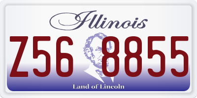 IL license plate Z568855