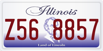 IL license plate Z568857