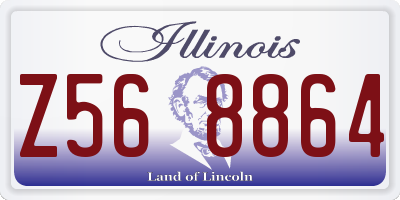 IL license plate Z568864