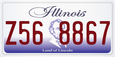 IL license plate Z568867