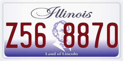 IL license plate Z568870