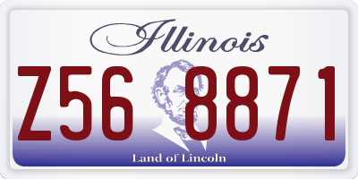 IL license plate Z568871