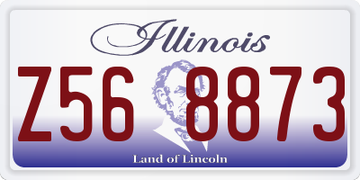 IL license plate Z568873