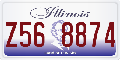 IL license plate Z568874