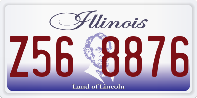 IL license plate Z568876