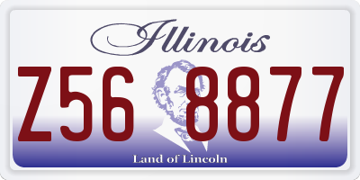 IL license plate Z568877