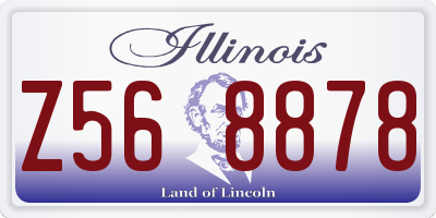 IL license plate Z568878