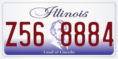 IL license plate Z568884