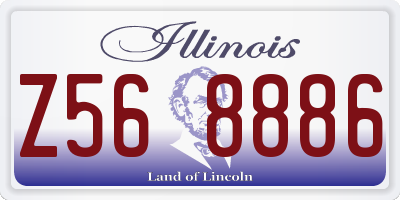 IL license plate Z568886