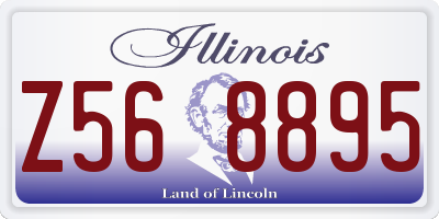 IL license plate Z568895