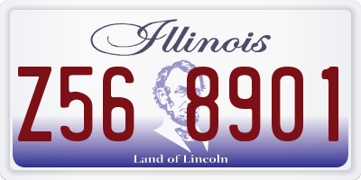 IL license plate Z568901