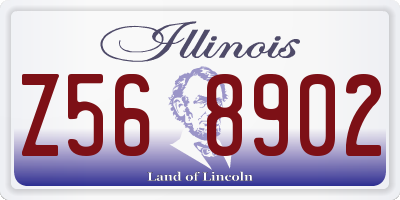 IL license plate Z568902