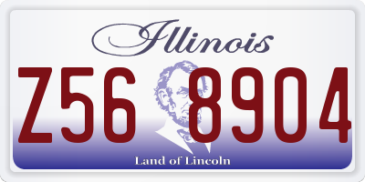 IL license plate Z568904