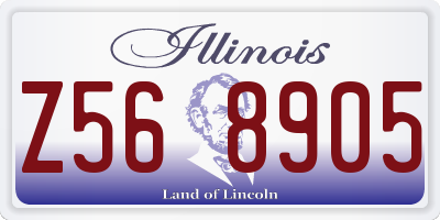 IL license plate Z568905