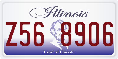IL license plate Z568906