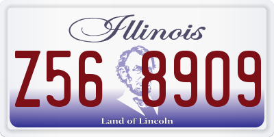 IL license plate Z568909