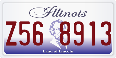 IL license plate Z568913