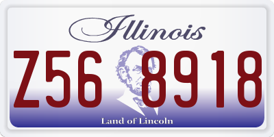 IL license plate Z568918