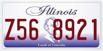IL license plate Z568921