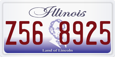 IL license plate Z568925