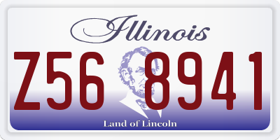 IL license plate Z568941