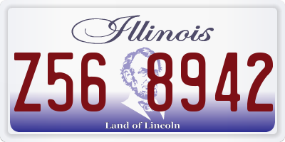 IL license plate Z568942