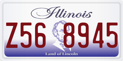 IL license plate Z568945