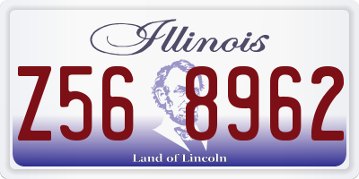 IL license plate Z568962