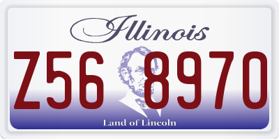IL license plate Z568970