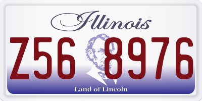 IL license plate Z568976
