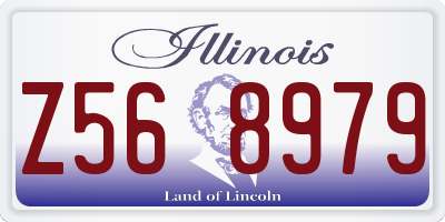 IL license plate Z568979