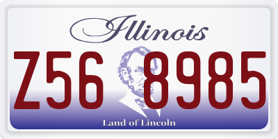 IL license plate Z568985