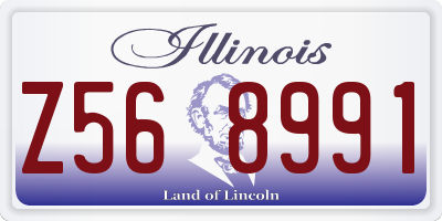 IL license plate Z568991