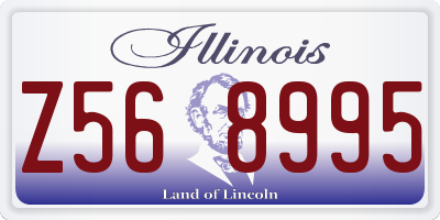 IL license plate Z568995