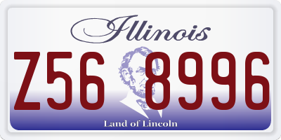 IL license plate Z568996