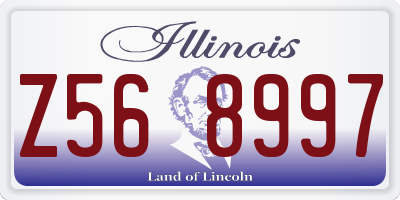IL license plate Z568997