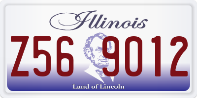 IL license plate Z569012