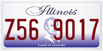 IL license plate Z569017