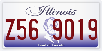 IL license plate Z569019