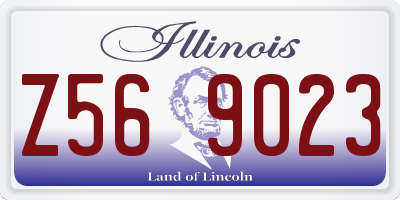 IL license plate Z569023